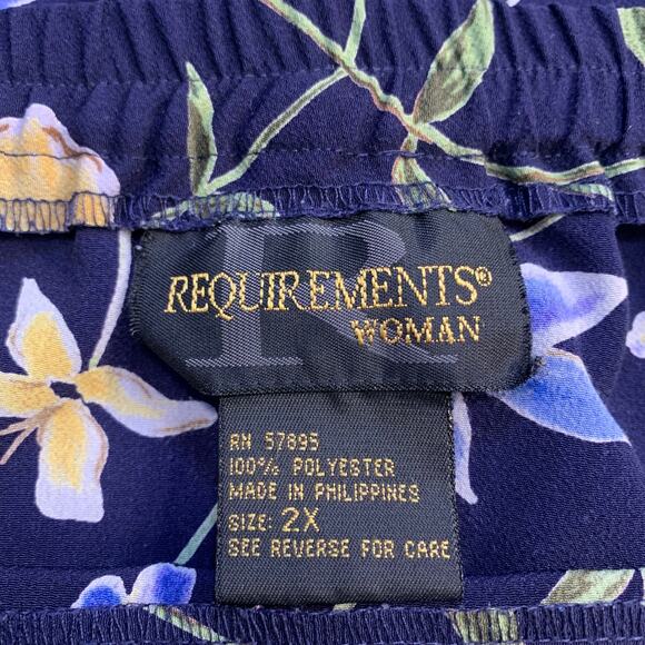 Vintage Requirements Woman Floral A-Line Plus Size Midi Skirt | Women's 2X - Picture 3 of 6